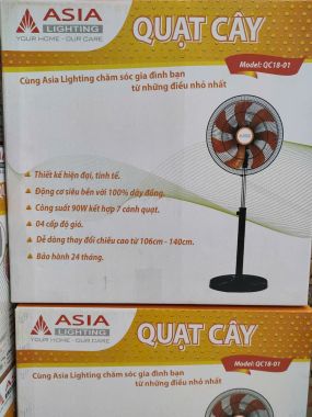 Quạt đứng cao cấp QC18-01  kết hợp 7 cánh quạt ASIA LIGHTING