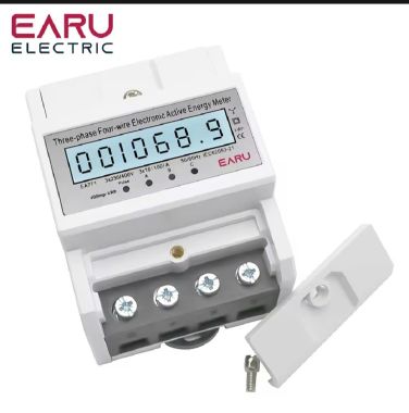 Công tơ điện tử 3 pha 4 dây trực tiếp 100A EARU - dạng thanh ray EA771