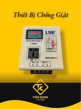 BỘ THIẾT BỊ CHỐNG GIẬT LSE KÈM ĐỒNG HỒ ĐO V/A-LSBV63