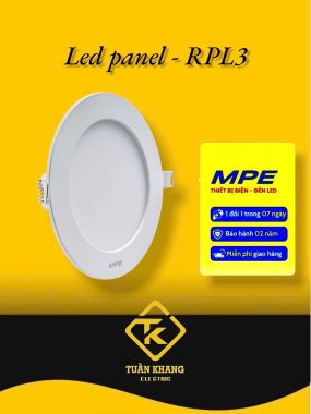 Đèn led âm trần RPL3 7W/9W/12W Ánh sáng Trắng/Vàng/Trung Tính- MPE