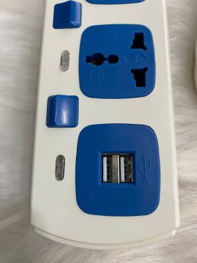 Ổ cắm di động MPE 5 ổ cắm đa năng AM5S-2USB, tích hợp 2 cổng sạc USB