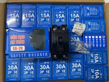 Cầu dao tự động MPE SB 220V (10A, 20A, 30A, 40A)