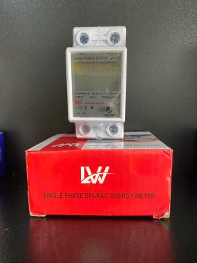 Công tơ điện tử 1 pha đo điện năng VNA - LS Mini Electric hiển thị 4 thông số - Có nút reset