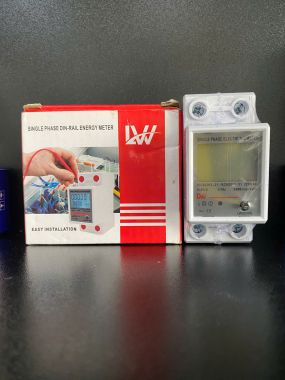 Công tơ điện tử 1 pha đo điện năng VNA - LS Mini Electric hiển thị 4 thông số - Có nút reset