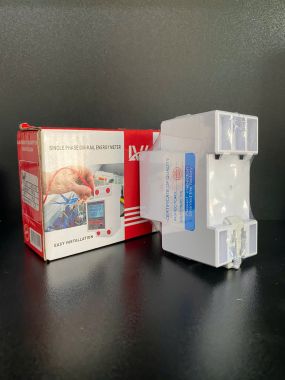 Công tơ điện tử 1 pha đo điện năng VNA - LS Mini Electric hiển thị 4 thông số - Có nút reset