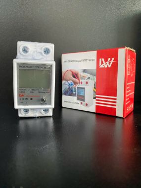 Công tơ điện tử 1 pha đo điện năng VNA - LS Mini Electric hiển thị 4 thông số - Có nút reset