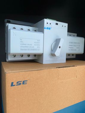 Bộ chuyển đổi nguồn tự động ATS LSE LSQ3R-2P/4P thanh ray DIN