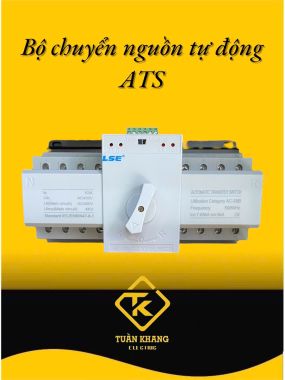 Bộ chuyển đổi nguồn tự động ATS LSE LSQ3R-2P/4P thanh ray DIN