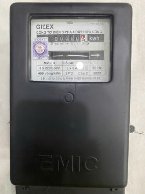 CÔNG TƠ ĐIỆN 3 PHA GIÁN TIẾP GIL'EX 3 X 5 A