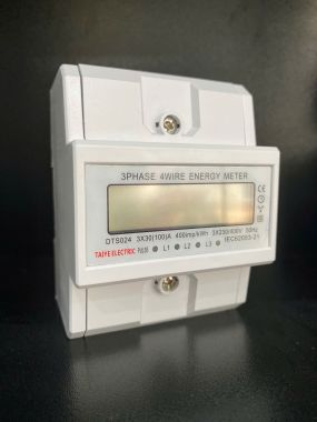 Công tơ điện tử 3 pha 4 dây trực tiếp 100A TAIYE/EARU - dạng thanh ray DTS024 / EA771