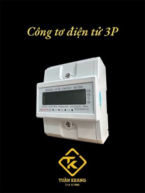 Công tơ điện tử 3 pha 4 dây trực tiếp 100A TAIYE/EARU - dạng thanh ray DTS024 / EA771