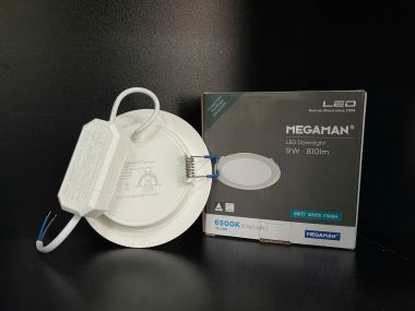 Đèn led âm trần Megaman siêu mỏng MQTL1127-Y-9W 6500k