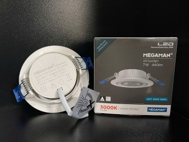 Đèn Led âm trần Megaman FDS72900v1-7W 3000K/4000k chính hãng