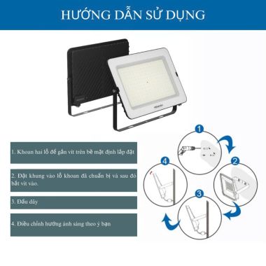 Đèn pha LED Megaman ZDL3027 50W 200W IP65 Siêu sáng, bền bỉ