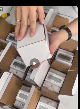 Công tơ điện tử 3 pha 4 dây trực tiếp 100A HIZU