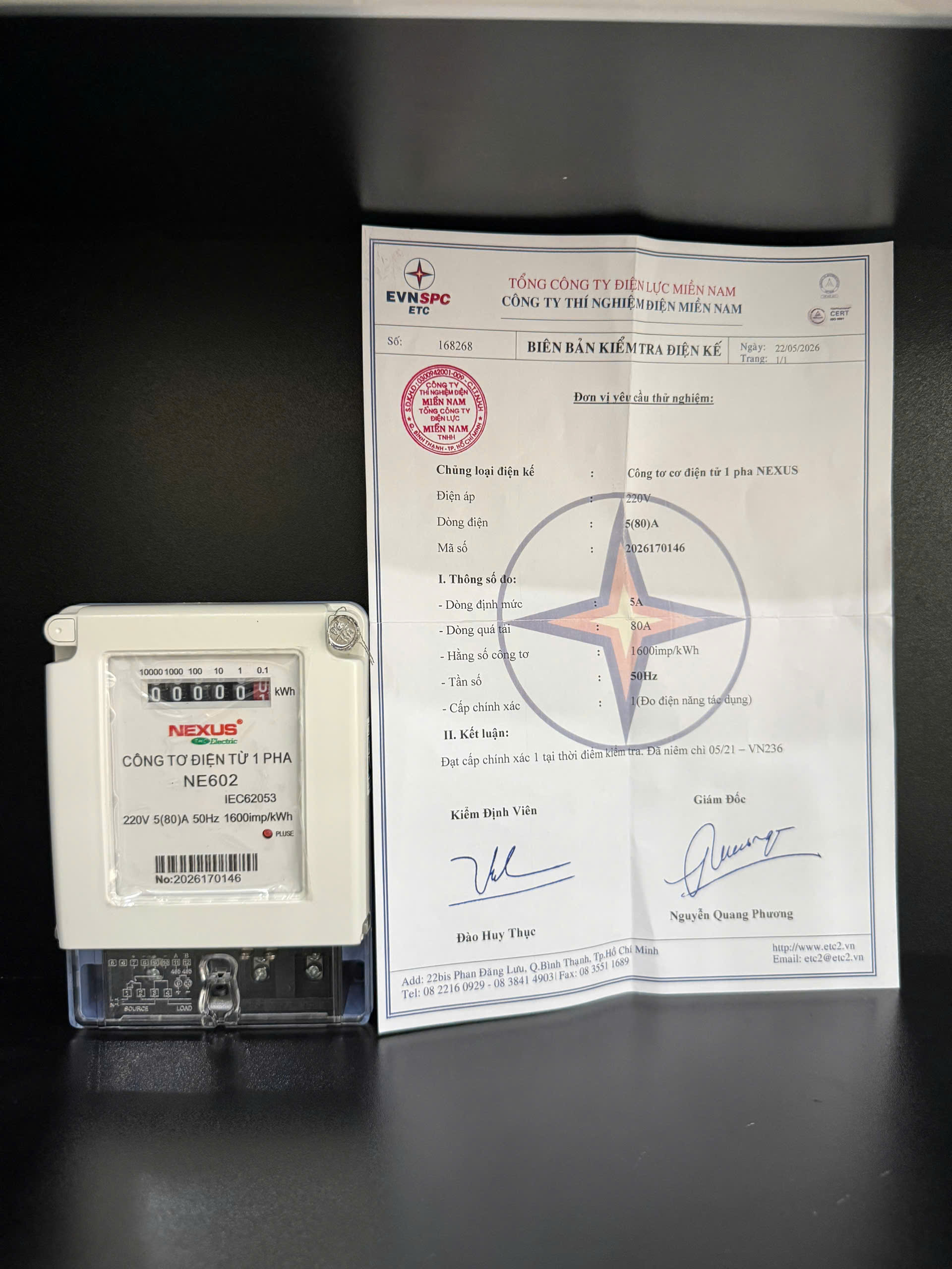 Công tơ điện tử 1 pha NEXUS NE602