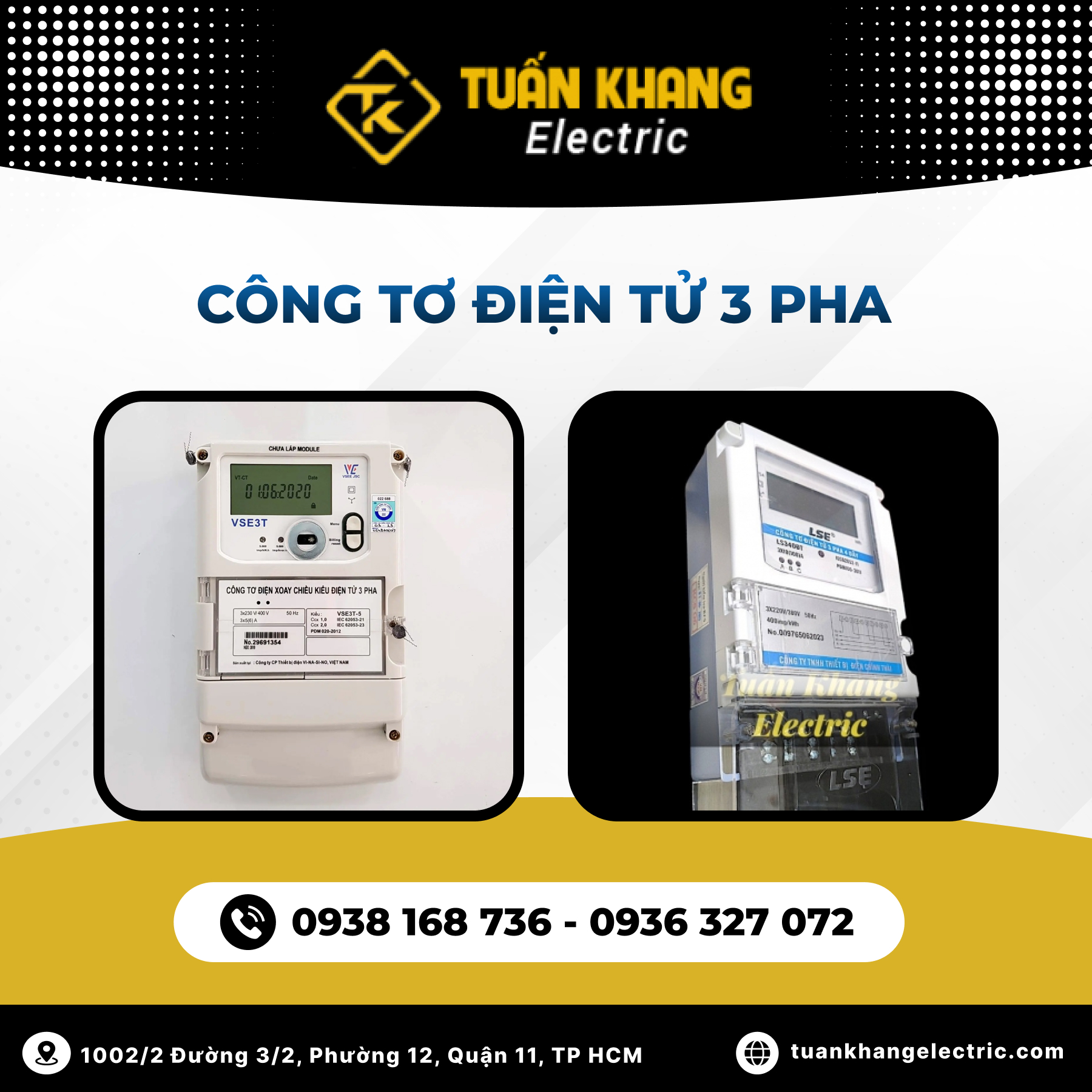 Công tơ điện tử 3 pha