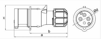 PHÍCH CẮM CÔNG NGHIỆP MPN2-0232 MPE