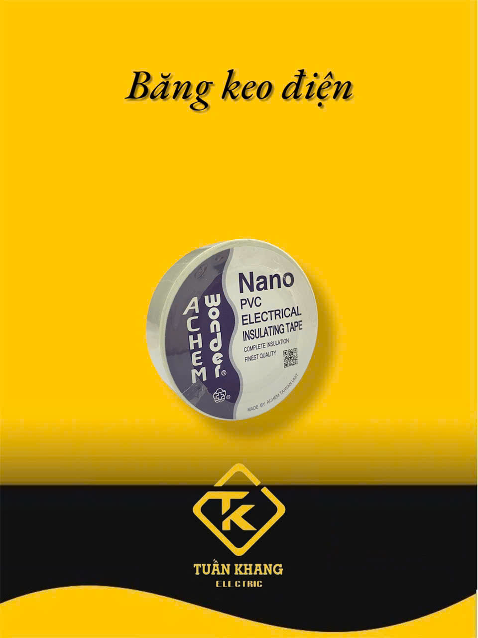 BĂNG KEO ĐIỆN NANO MÀU TRẮNG 20Y