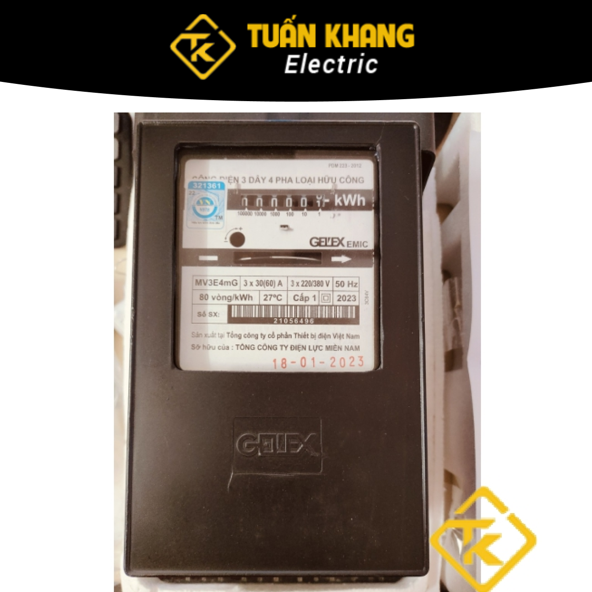 Công tơ điện 3 pha trực tiếp EMIC