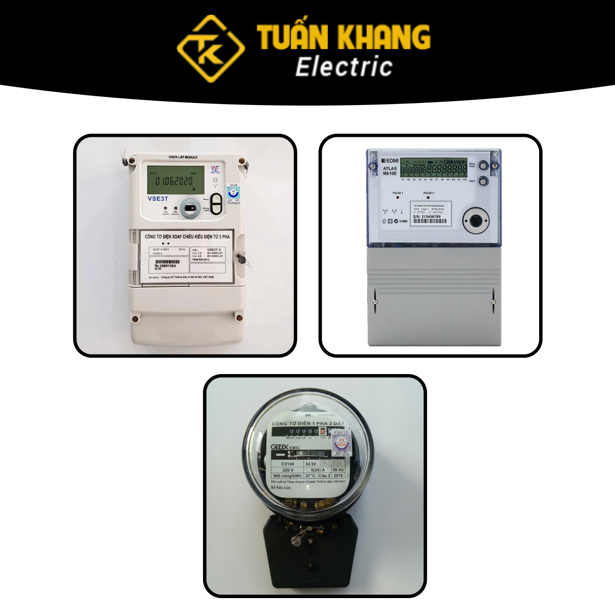 Công tơ điện 3 pha gián tiếp EMIC