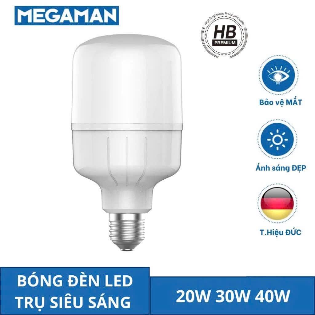 đèn led trụ megaman