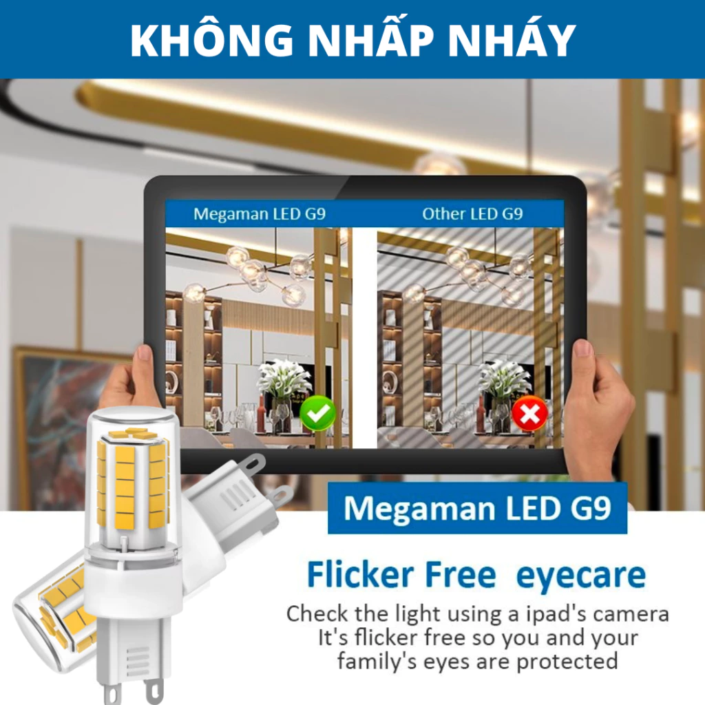 Bóng đèn Led G4/G9 Megaman 1W-3W cao cấp nhỏ gọn