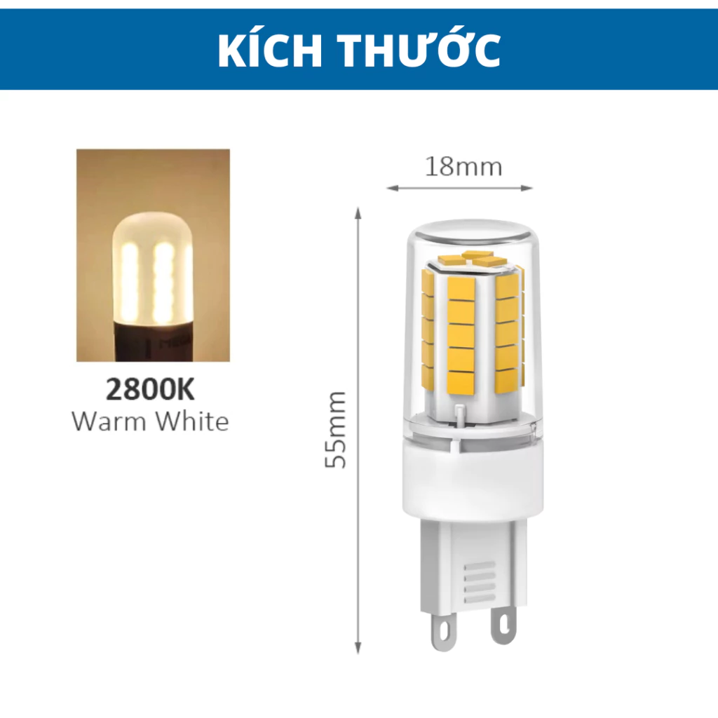Bóng đèn Led G4/G9 Megaman 1W-3W cao cấp nhỏ gọn