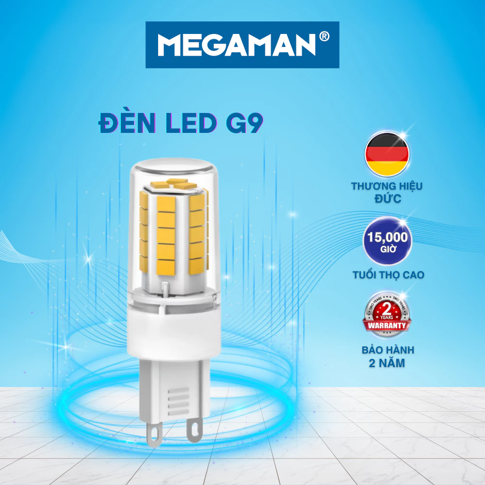 Bóng đèn Led G4/G9 Megaman 1W-3W cao cấp nhỏ gọn