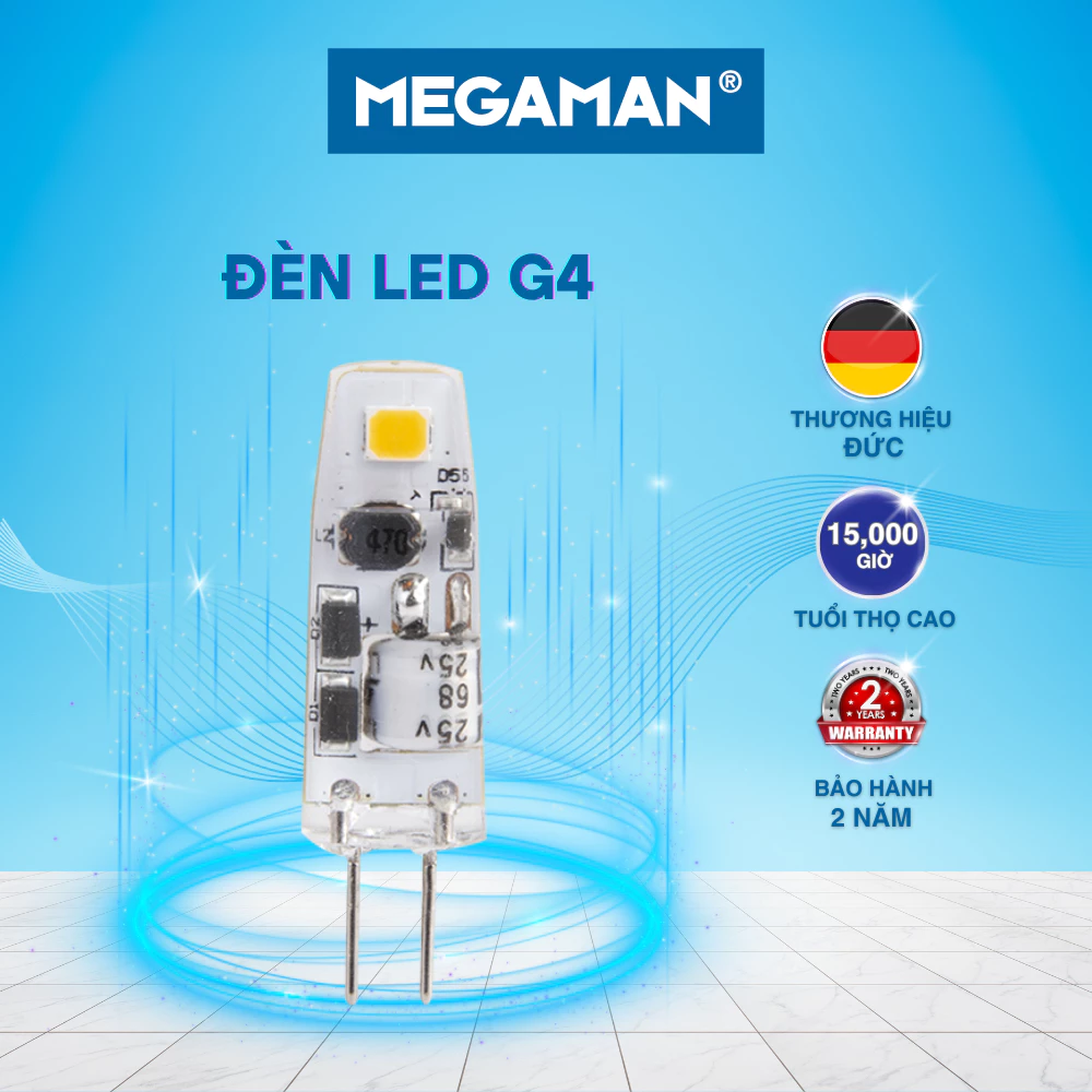 Bóng đèn Led G4/G9 Megaman 1W-3W cao cấp nhỏ gọn