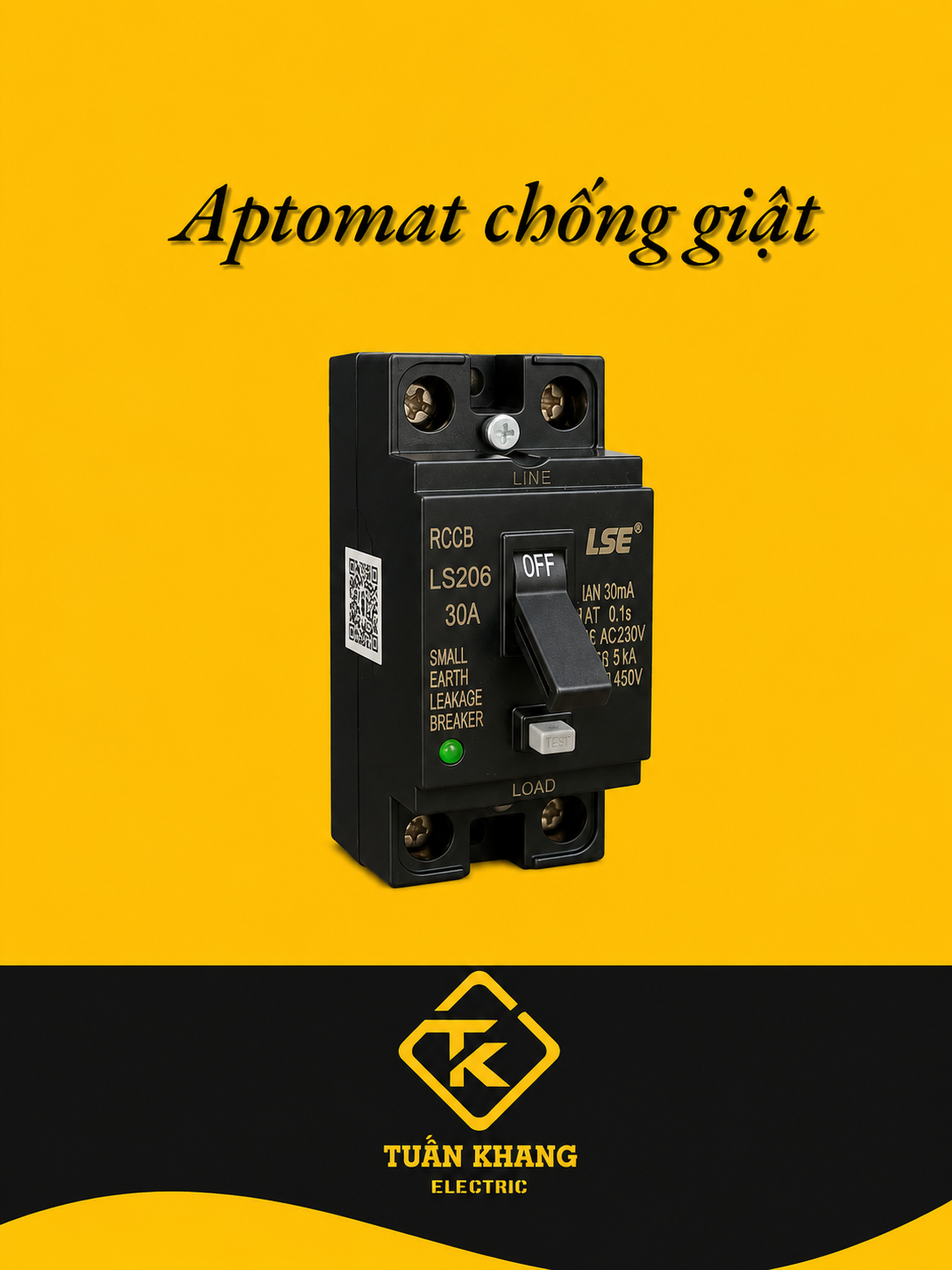 CẦU DAO CHỐNG GIẬT- CB CÓC CHỐNG RÒ LSE LS206