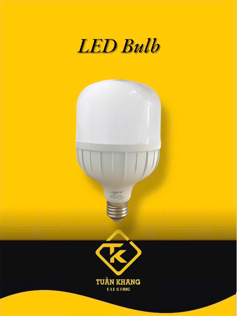 Bóng đèn led trụ nhựa lõi nhôm LT100 bảo hành 24 tháng - đủ công suất