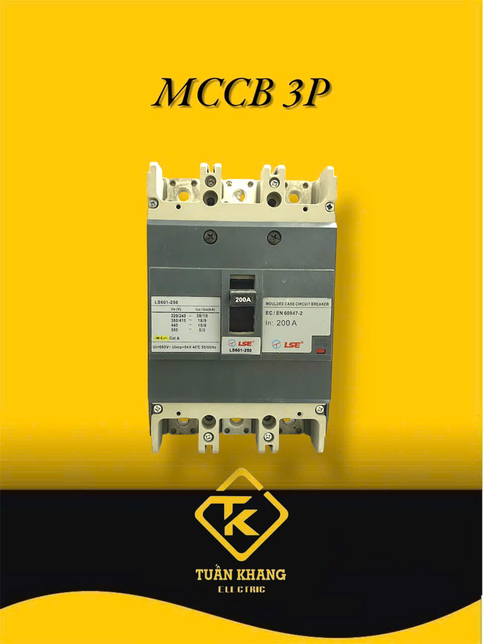 MCCB công suất lớn LSE 2 Pha - 3 Pha - CB khối LSE chính hãng