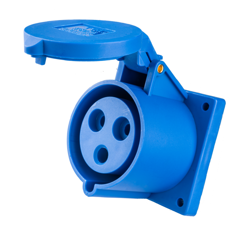 MPN-323 MPE-Ổ cắm loại cố định bắt trên bảng điện 3 cực, 32A, IP44