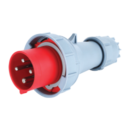 Phích cắm loại di động có kẹp giữ dây 4 cực, 125A, IP67 mã MPN-044K