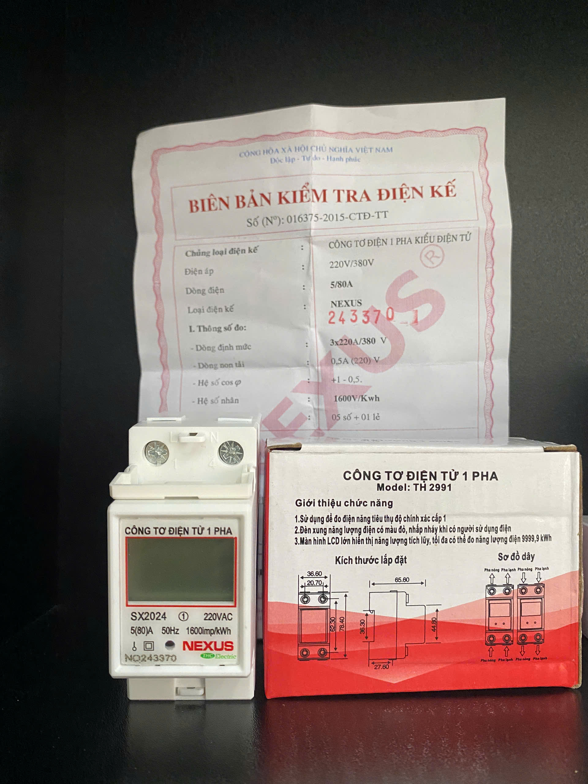 công tơ điện tử 1 pha