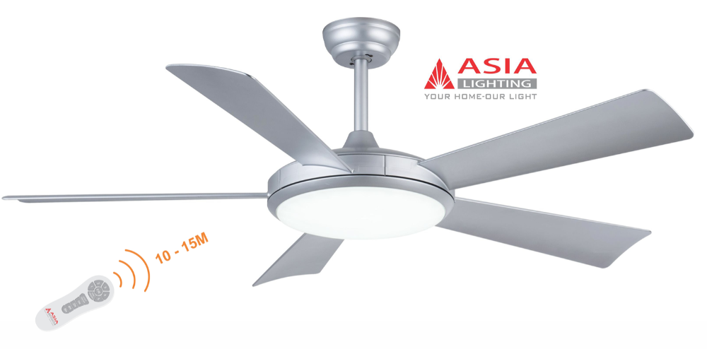 Quạt Trần Đèn ASIA LIGHTING Cao Cấp QT01 - Đèn led 3 chế độ 24W
