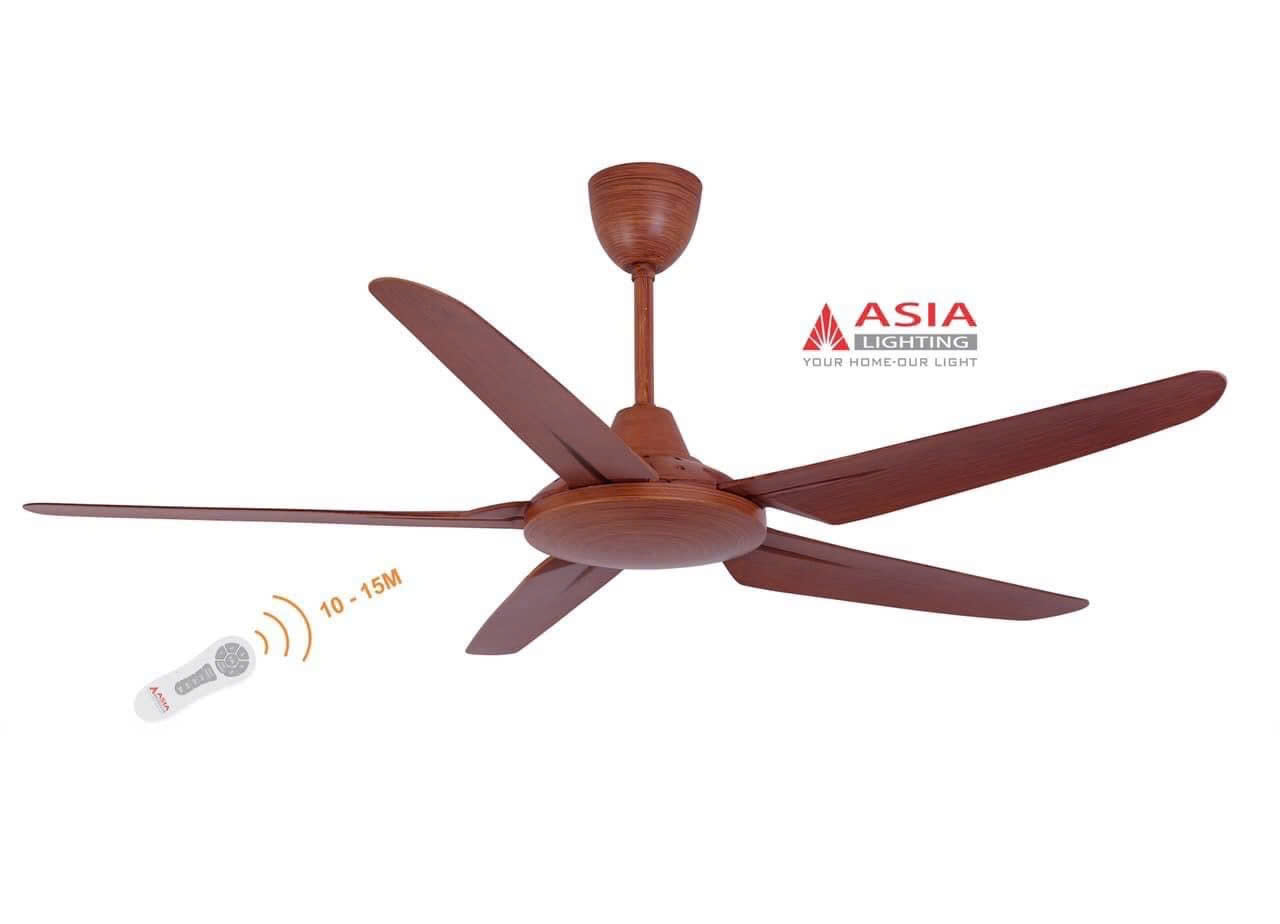 Quạt Trần Asia Lighting Cao Cấp QT05 Gỗ Tự Nhiên
