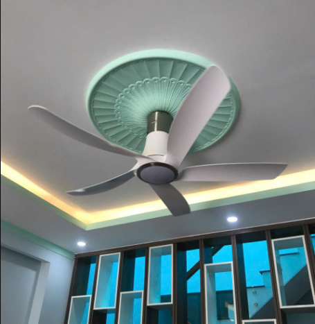 Quạt trần đèn 5 cánh vát cong ASIA LIGHTING hiện đại QT14
