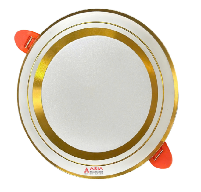Đèn LED Âm Trần Viền Vàng Thân Nhôm Nguồn Rời Asia Lighting M9CV – M12CV (9W, 12W)