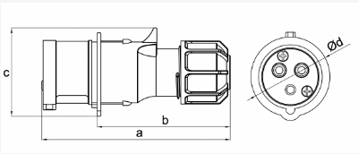 PHÍCH CẮM CÔNG NGHIỆP MPN2-023
