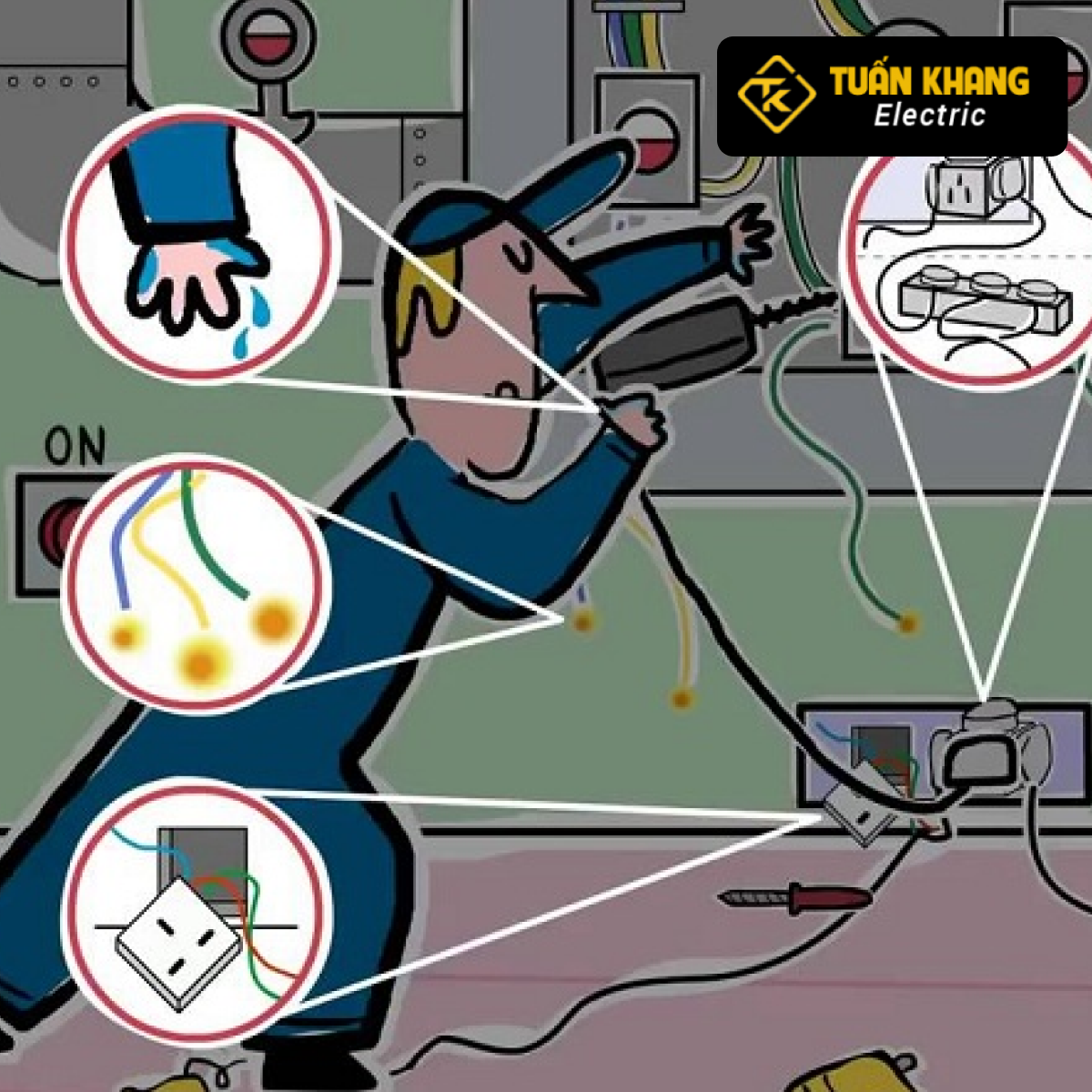 Sử dụng thiết bị điện một cách an toàn cho gia đình