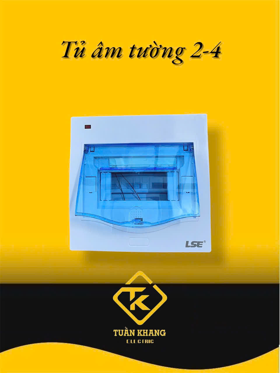 TỦ ĐIỆN NHỰA LS 2-4N CÓ ĐÈN BÁO