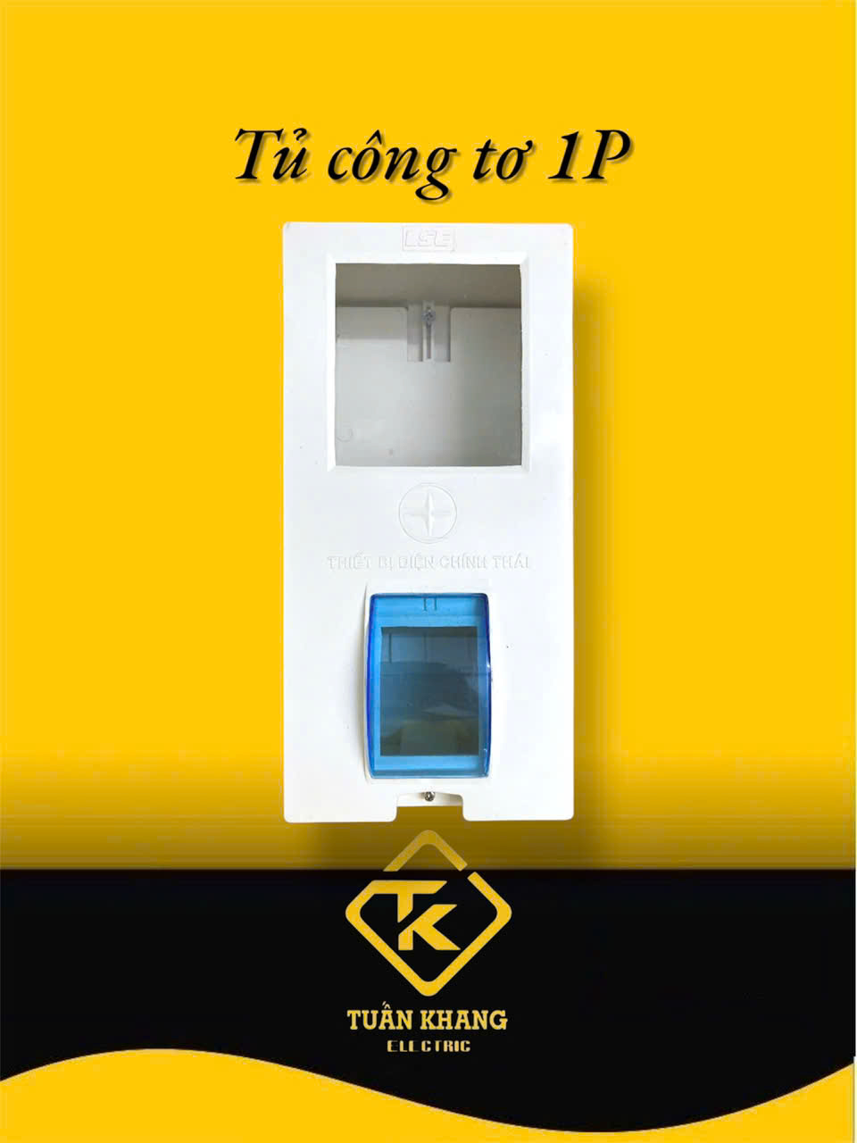 Tủ Nhựa Đựng Công Tơ Điện Tử/ Đồng Hồ Điện Tử 1 Pha LSE Kèm Hộp Chứa CB