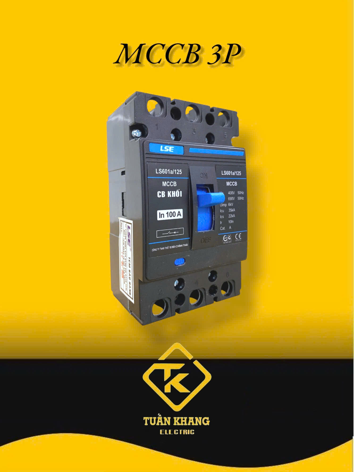 CB khối 3 pha LSE 40A Đến 125A - (MCCB 3 pha) LS601A/125