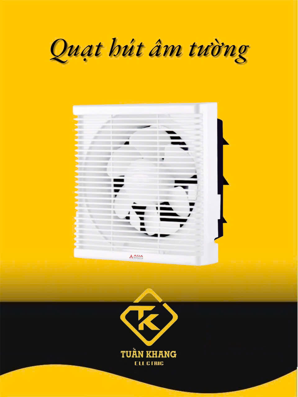Quạt Hút Gió Âm Tường QHT30 ASIA LIGHTING